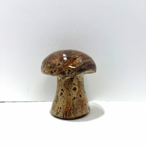 Vintage Ceramic Speckled Mushroom Shaker 1977